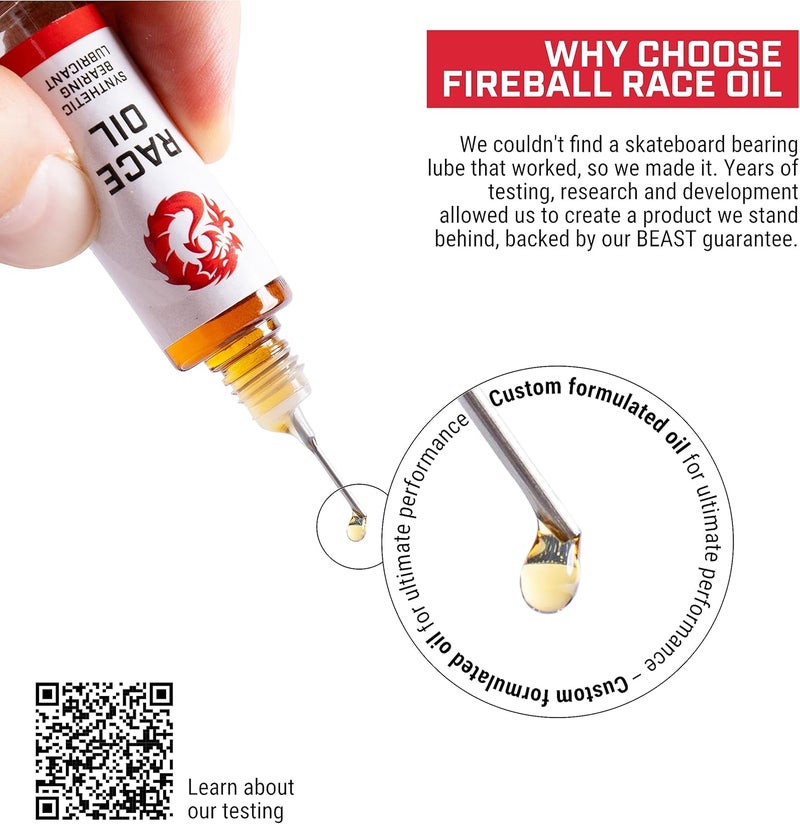 fireball Dragon Bearing Lube for Skateboards - Longboard Bearing Lubricant - Inline Skate Lube - Image 5